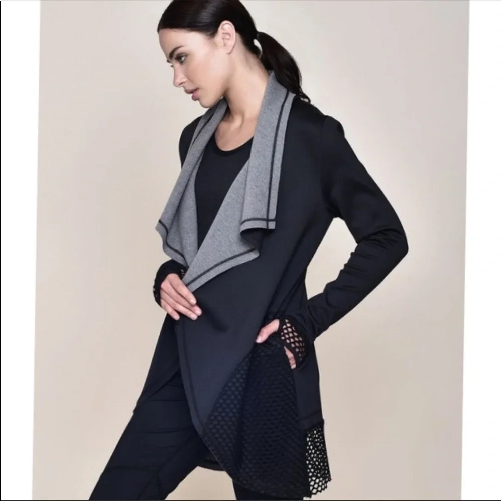 ALALA Neoprene Blanket Jacket Black Size Small - Picture 2 of 13